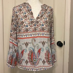 Fun2Fun Paisley Print Boho Shirt